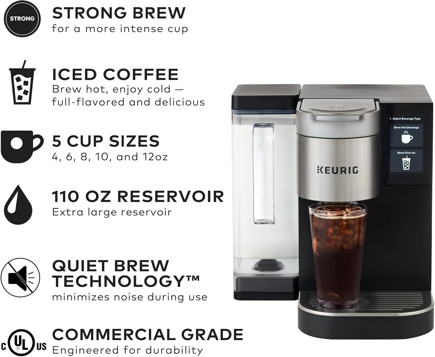 ® K-2550™ Single-Serve Commercial Coffee Maker with Water Reservoir Bundle