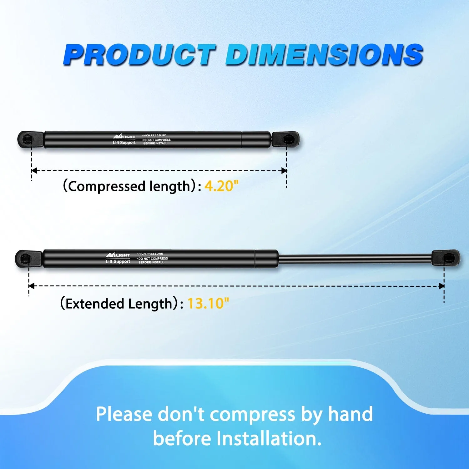 2 PCS Lift Support Struts Replacement for Ford Explorer 2002-2010 Front Hood Gas Springs Shock Rods
