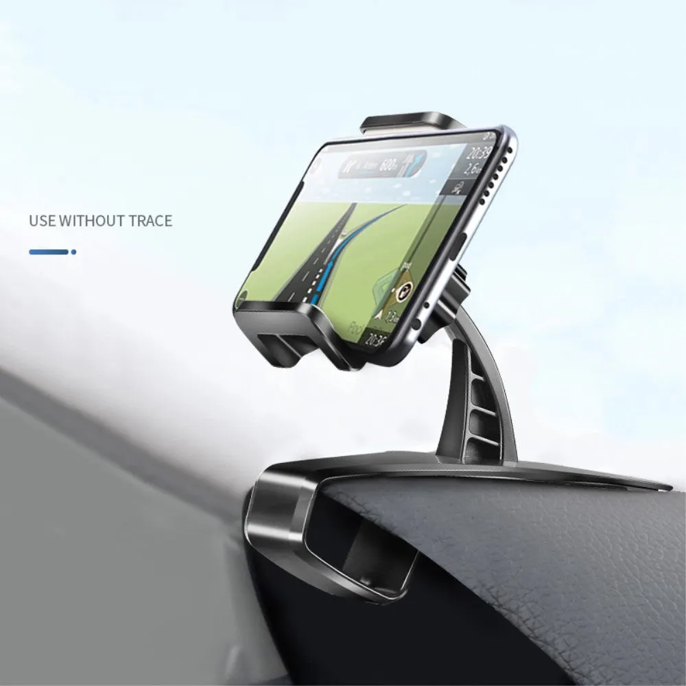 3 in 1 Car GPS Smartphone Holder: Dashboard / Visor Clamp   AC Grid Clip for Freetel Samurai Rei / Arsenal VR One - Black