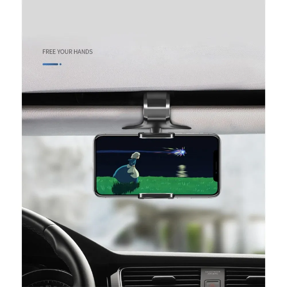 3 in 1 Car GPS Smartphone Holder: Dashboard / Visor Clamp   AC Grid Clip for Freetel Samurai Rei / Arsenal VR One - Black