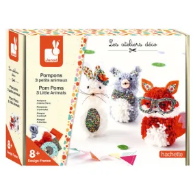 3 Little Animals Pom Pom Kit
