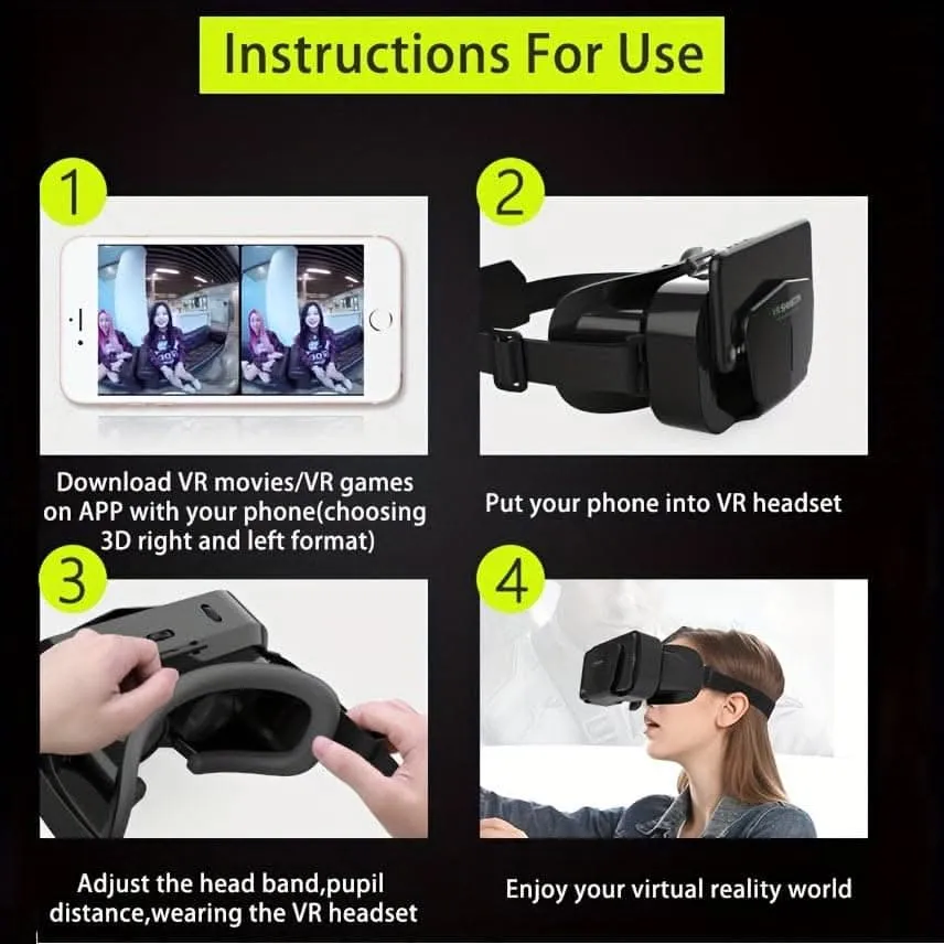 3D VR Headset – Smart Virtual Reality Glasses