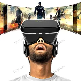 3D VR SHINECON Video Game Glasses Virtual Reality for iPhone Samsung 3.5''-6" Smartphone E-467439