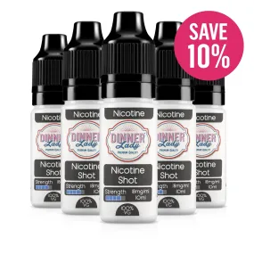 5 Bottles - Nicotine Shot 10ml 18mg