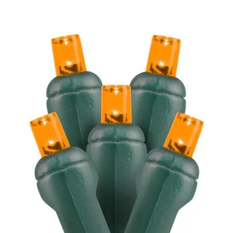 5mm LED Christmas Lights 35L Orange