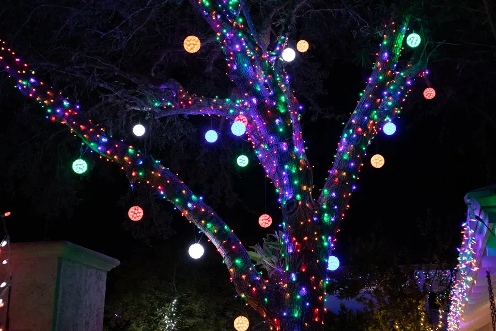 5mm LED Christmas Lights 50L Multi
