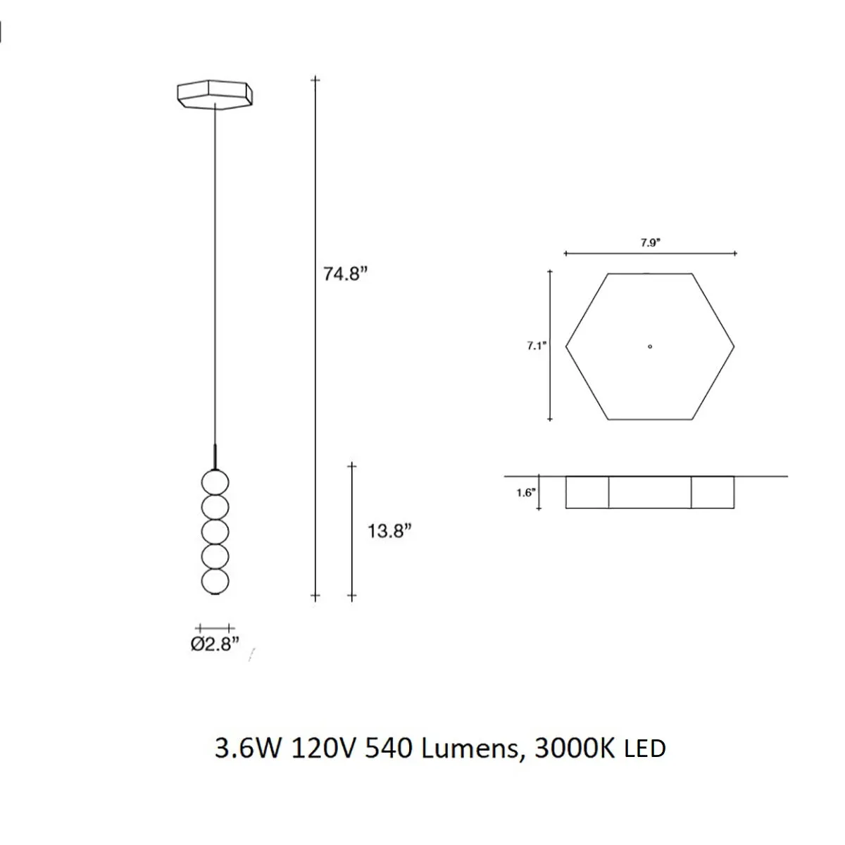 Abacus LED Pendant Light