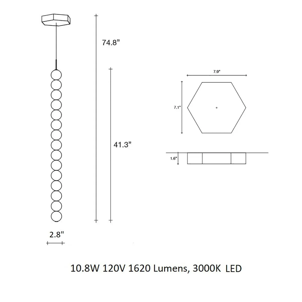 Abacus LED Pendant Light