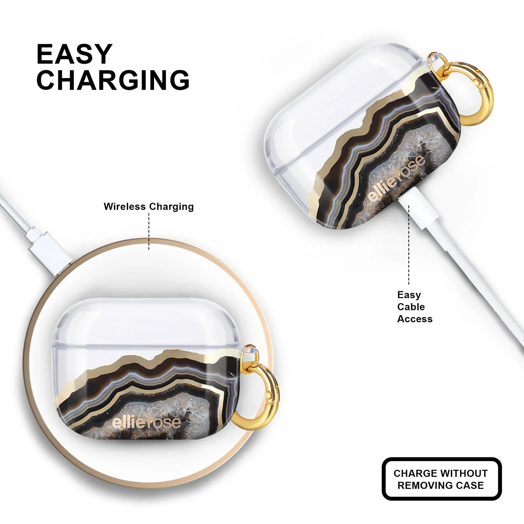 Airpods Pro Case Black Agate