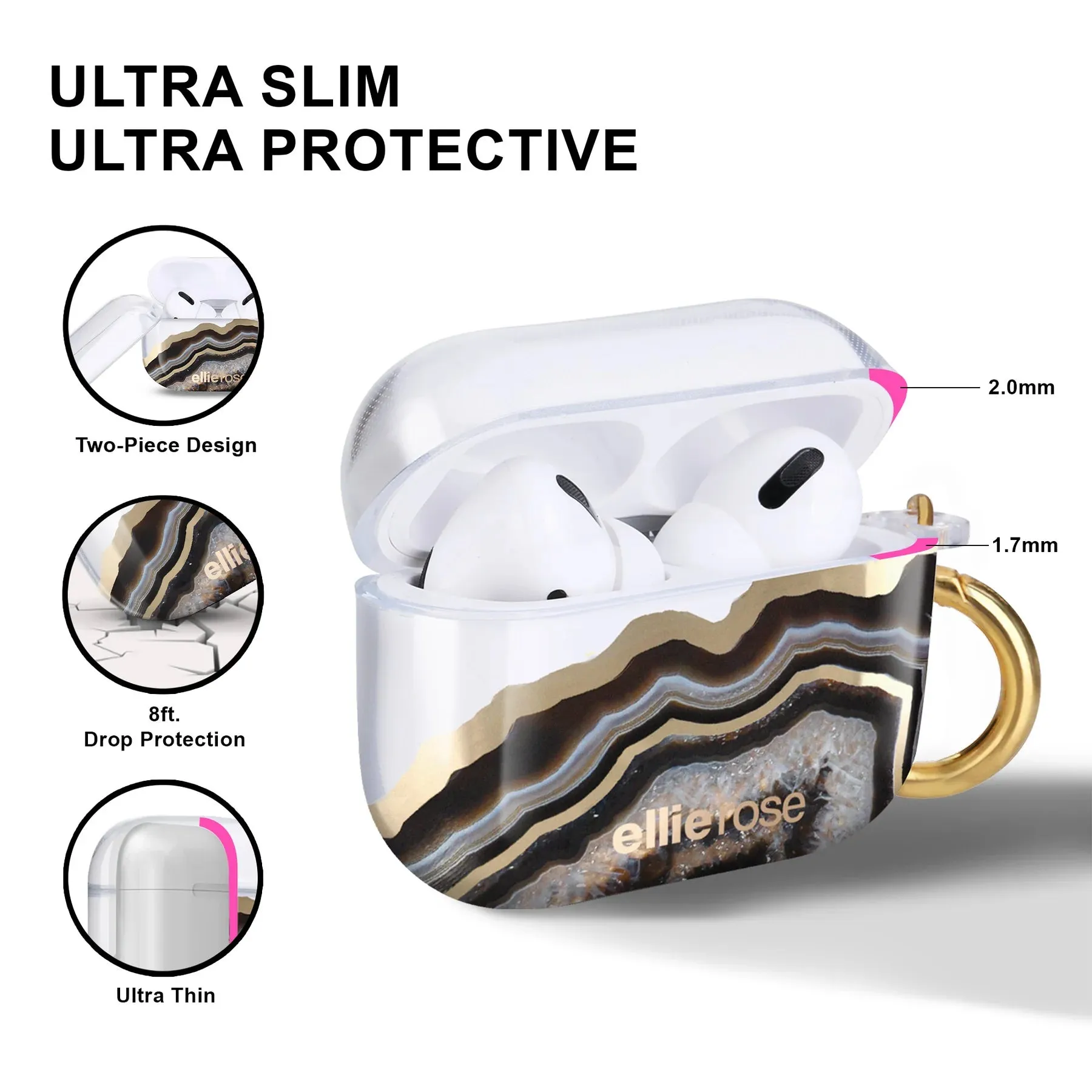 Airpods Pro Case Black Agate