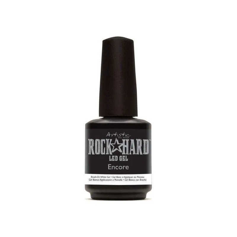 Artistic Nail Design Encore Brush-On White Gel
