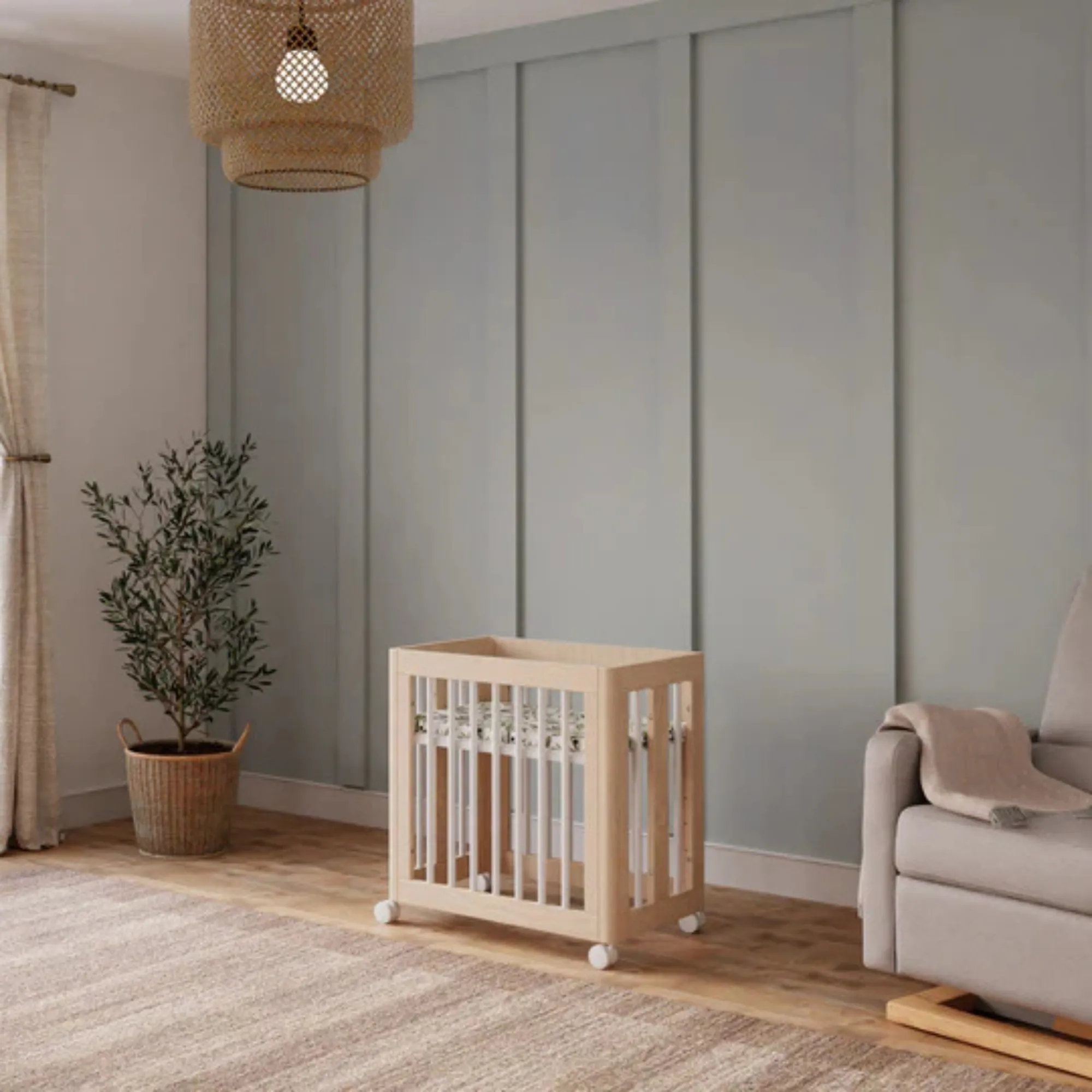 BABYLETTO Yuzu 8-in-1 Convertible Crib with All-Stages Conversion Kits