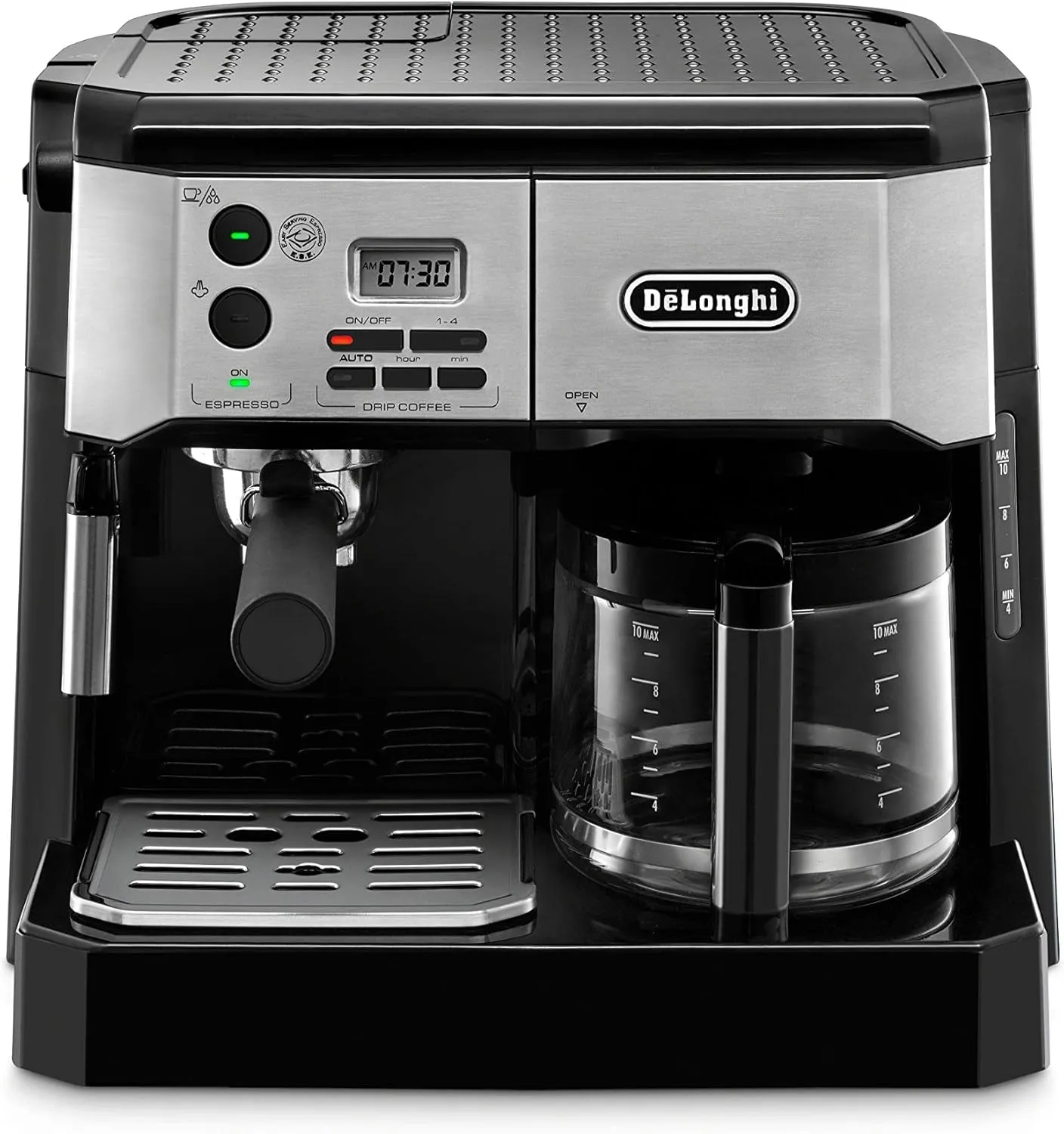 BCO430BM All-In-One Combination Maker & Espresso Machine   Advanced Milk Frother for Cappuccino, Latte & Macchiato   Glass Coffee Pot 10-Cup