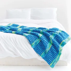 Bernat Dots And Ridges Knit Blanket