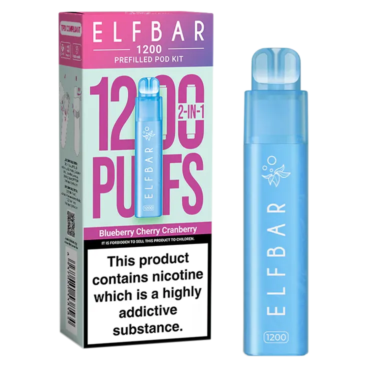Blueberry Cherry Cranberry Elfbar 1200 Pod Kit