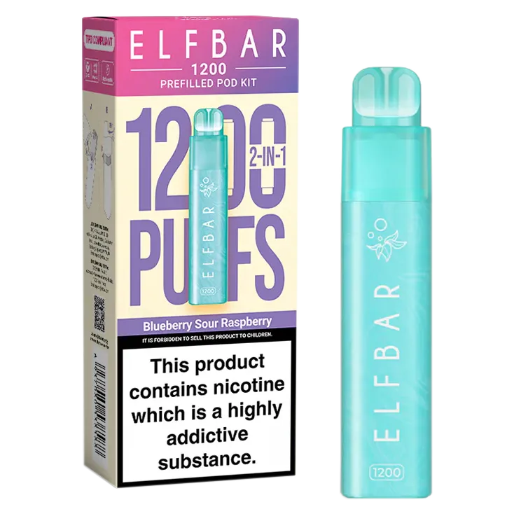 Blueberry Sour Raspberry Elfbar 1200 Pod Kit