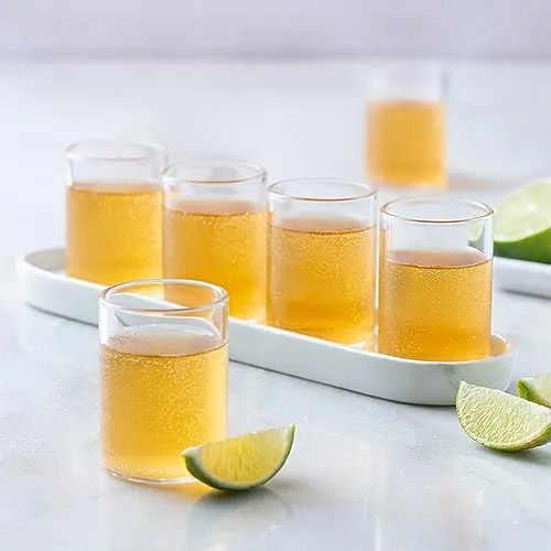 BOROSIL Shot Glasses, Borosilicate Glass, 60 ml, Set of 6, for Home Bar, for Shot, Wine Tasting, Vodka, Tequila, Liquor