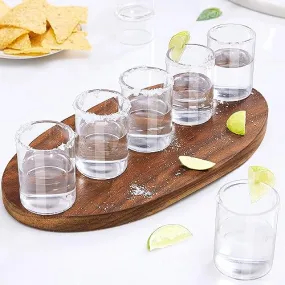 BOROSIL Shot Glasses, Borosilicate Glass, 60 ml, Set of 6, for Home Bar, for Shot, Wine Tasting, Vodka, Tequila, Liquor