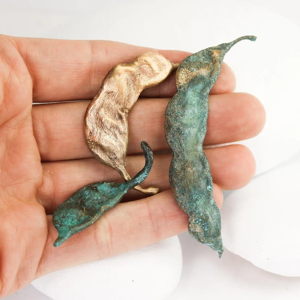 Bronze Mesquite Pod Objet d'Art