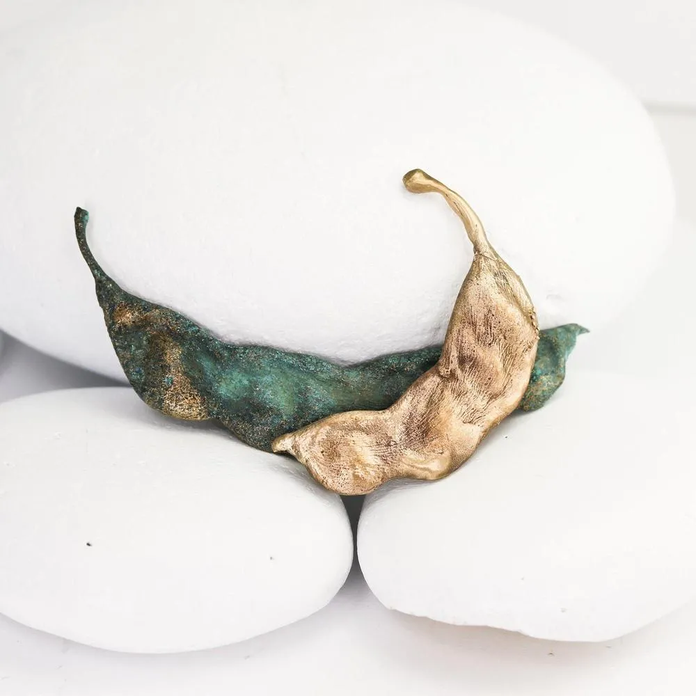 Bronze Mesquite Pod Objet d'Art