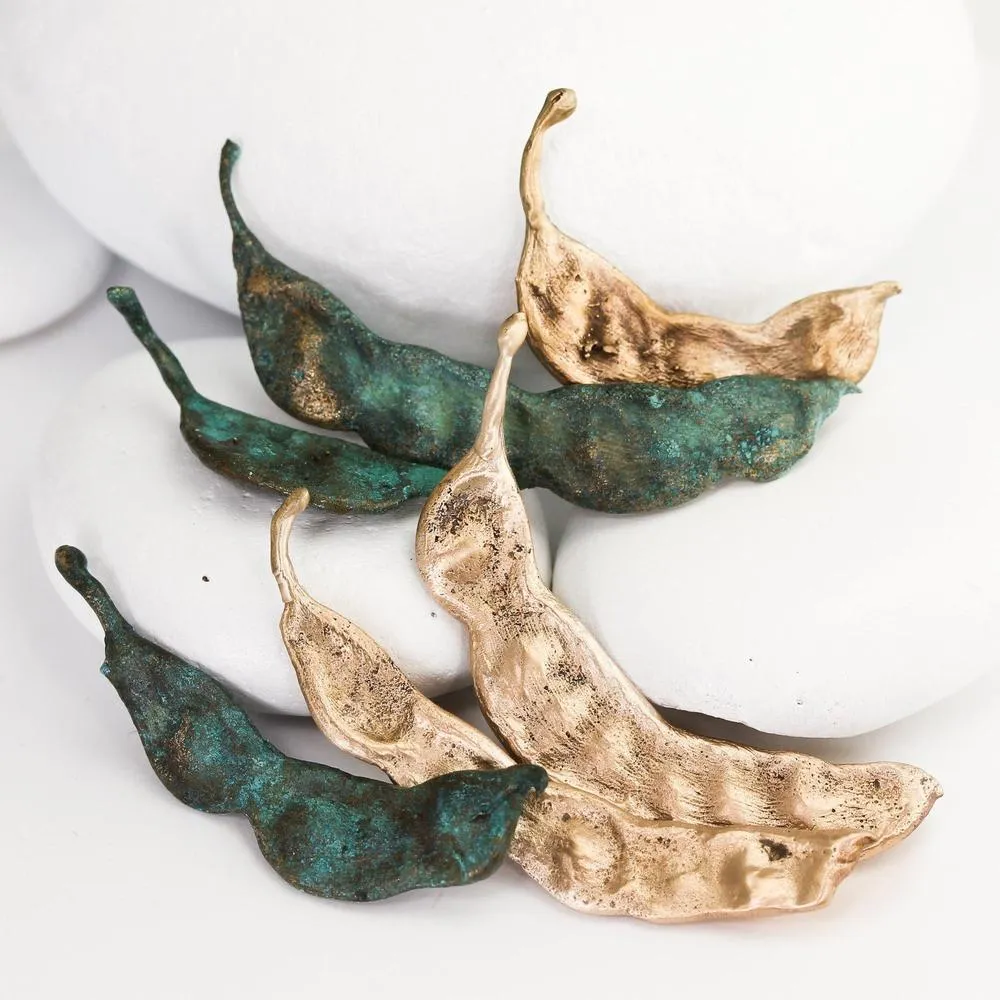 Bronze Mesquite Pod Objet d'Art