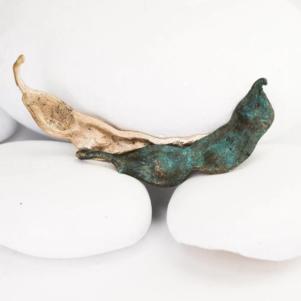 Bronze Mesquite Pod Objet d'Art