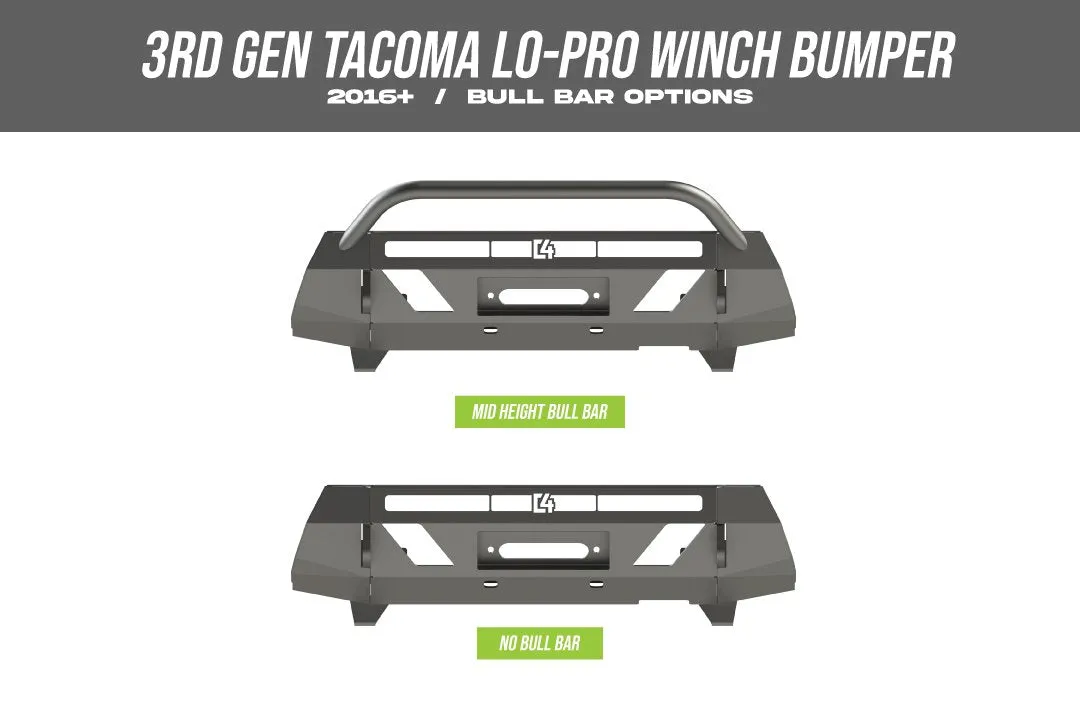 C4 Fabrication 2016-2023 Tacoma Lo Pro Winch Bumper