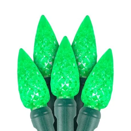 C6 LED Christmas Lights 100L Green