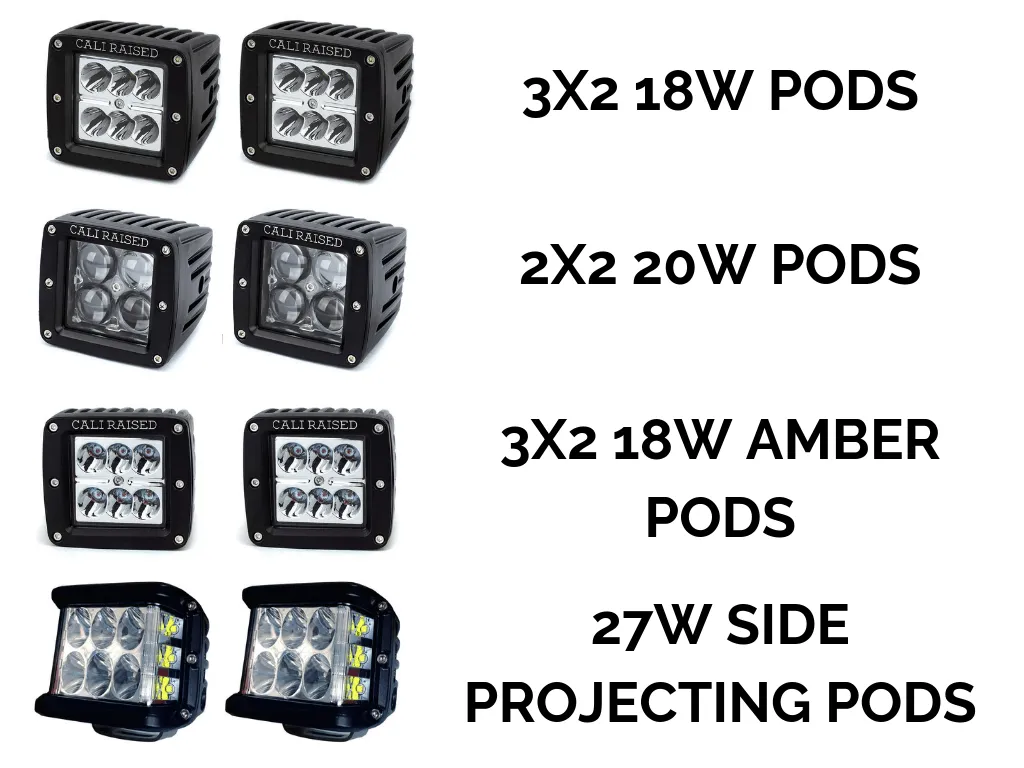 Cali Raised Low Profile Ditch Light Combo - 2010  Toyota 4Runner
