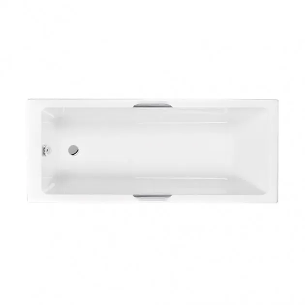 Carron Quantum Integra Twin Chrome Grip Single End Bath - choice of sizes