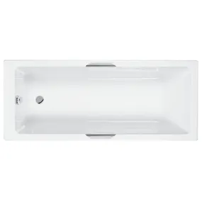 Carron Quantum Integra Twin Chrome Grip Single End Bath - choice of sizes
