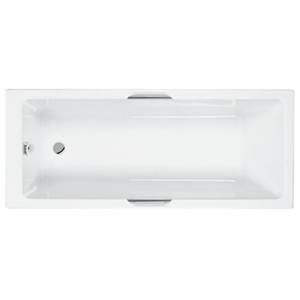 Carron Quantum Integra Twin Chrome Grip Single End Bath - choice of sizes