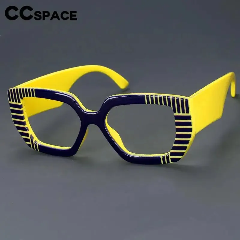CCspace Women's Full Rim Large Square Plastic Reading Glasses R57095