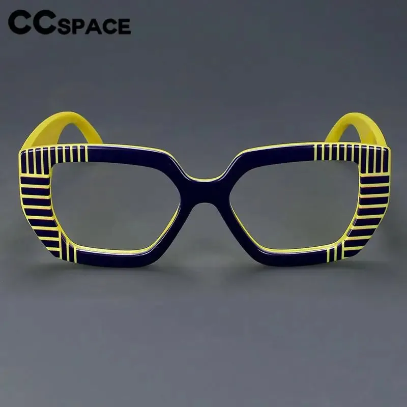 CCspace Women's Full Rim Large Square Plastic Reading Glasses R57095