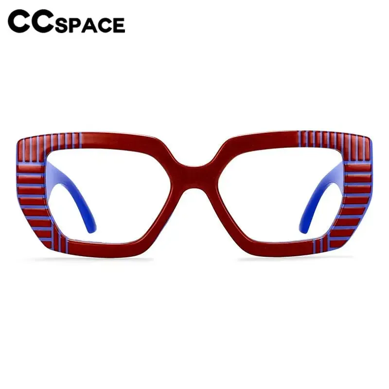 CCspace Women's Full Rim Large Square Plastic Reading Glasses R57095