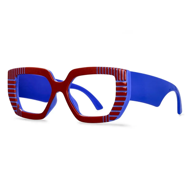 CCspace Women's Full Rim Large Square Plastic Reading Glasses R57095