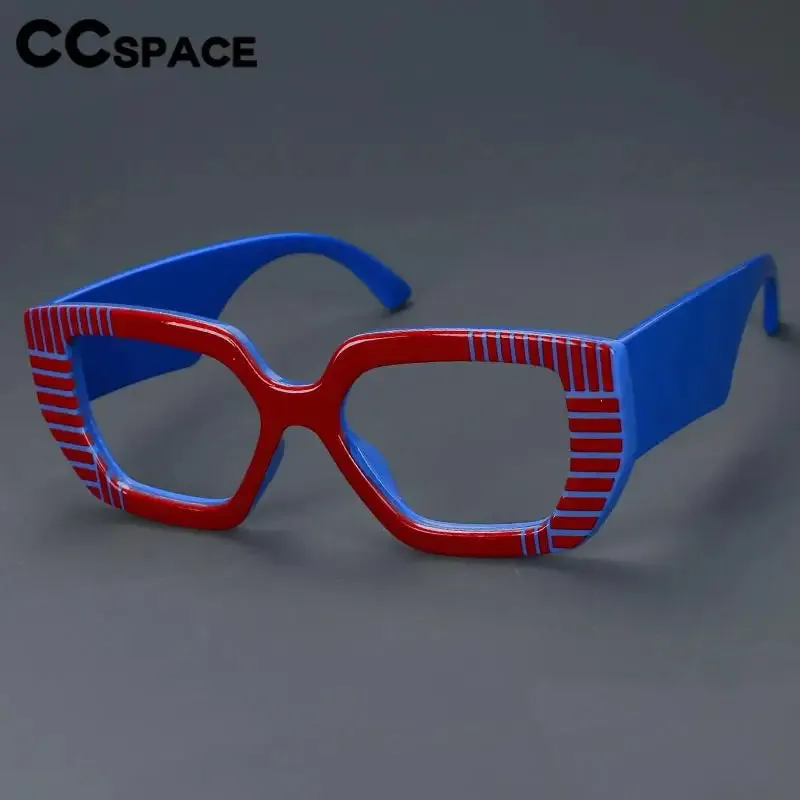 CCspace Women's Full Rim Large Square Plastic Reading Glasses R57095
