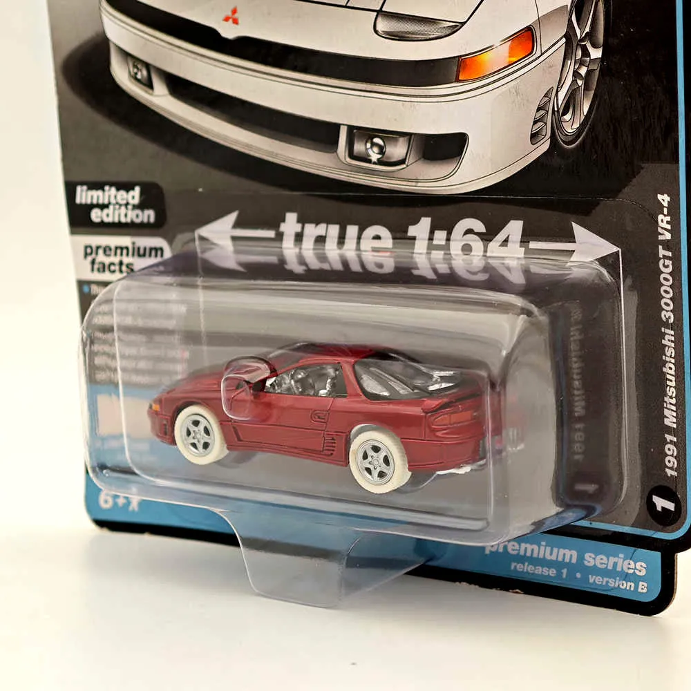 CHASE Auto World 1/64 1991 Mitsubishi 3000GT VR-4 Ultra Red Diecast Models Car