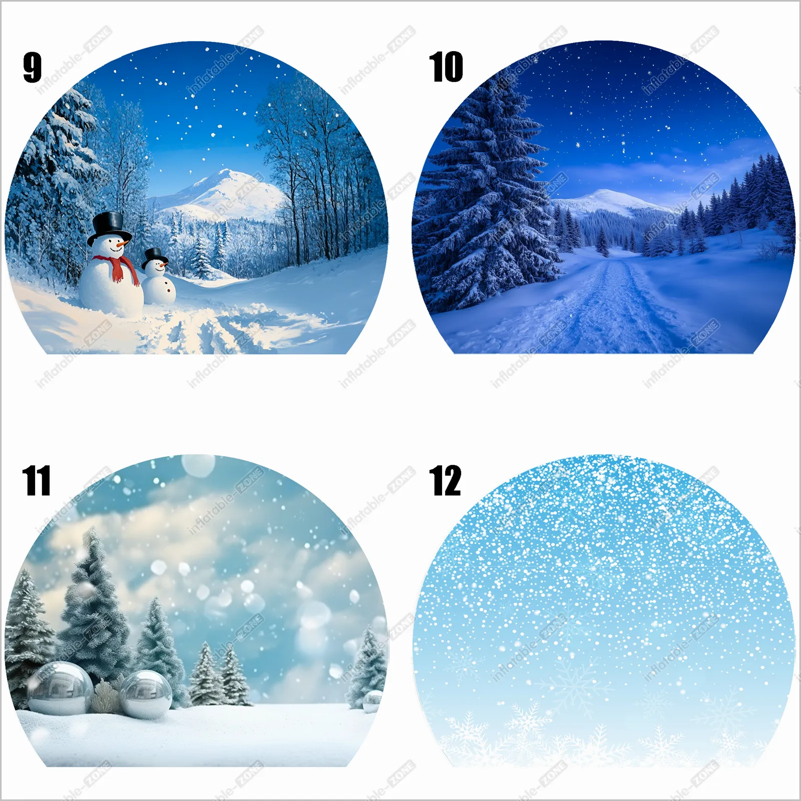 Christmas Inflatable Snowglobe Event Party Inflatable Sports Dome Globe Snow Globe Bubble Room