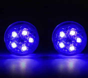 Color: Blue, Style: 5LED 2pairs - Car LED door warning light