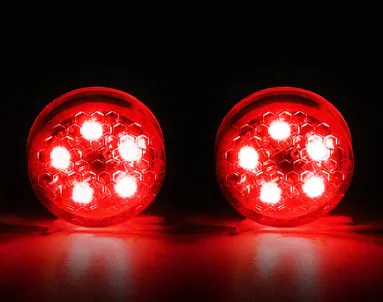 Color: Red, Style: 5LED 2pairs - Car LED door warning light