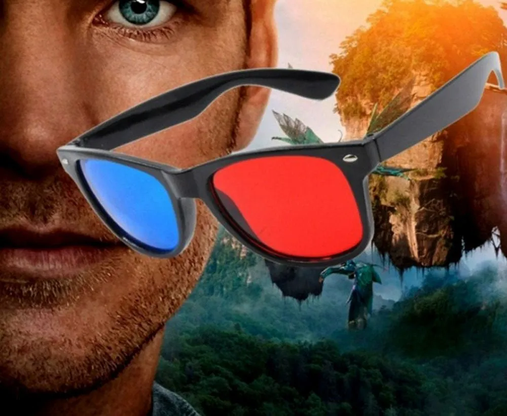 CRONY Red and blue master image lovely animal virtual reality 3d movies vr glasses 3D glasses For the projector