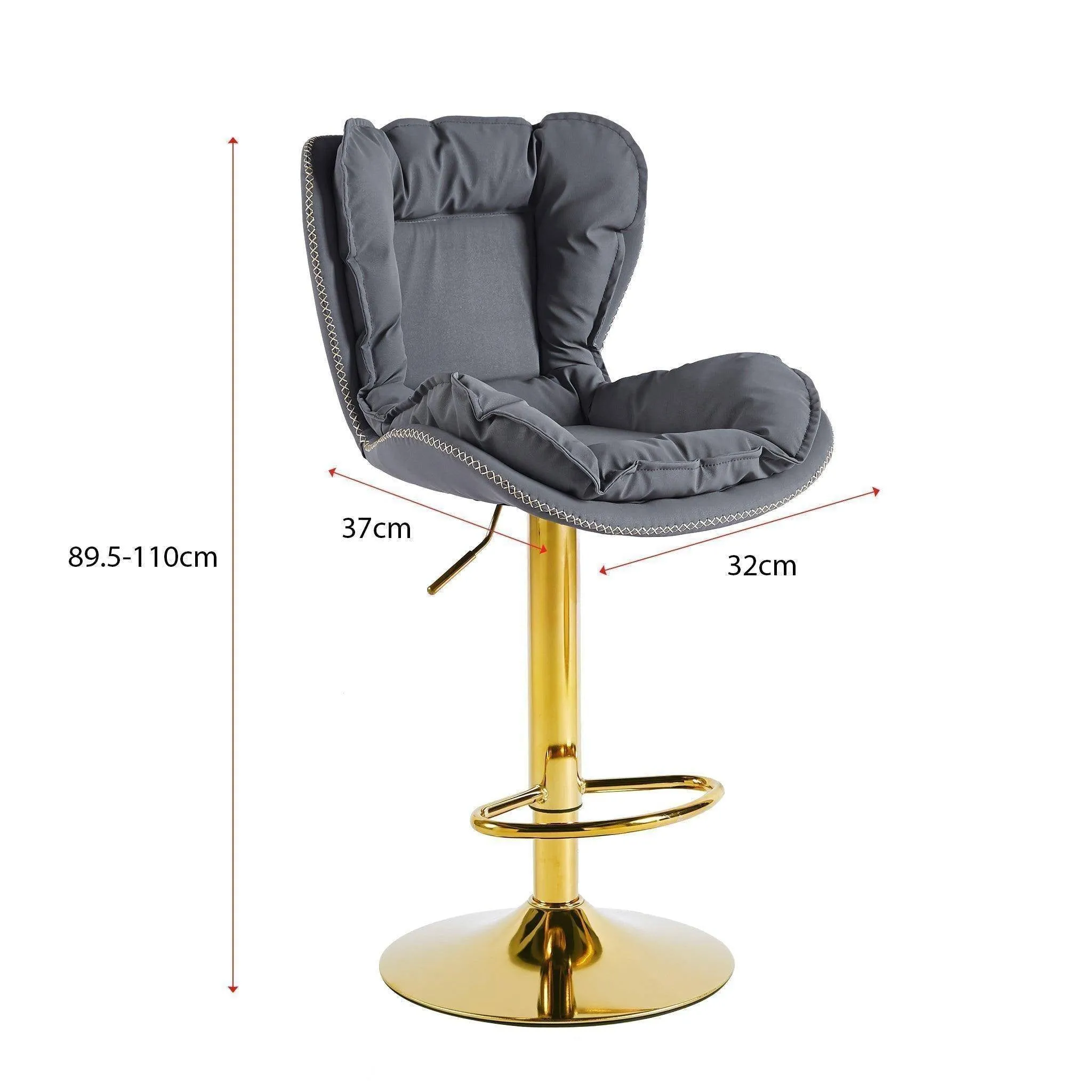 Dahlia Gold Plate Bar stool 2-in-1 box - CR-KJC097