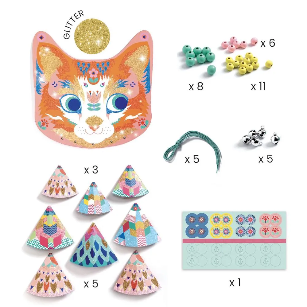 Djeco DIY Wind Chimes Kit - Kitty