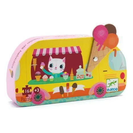 Djeco - Ice Cream Truck 16-piece jigsaw puzzle