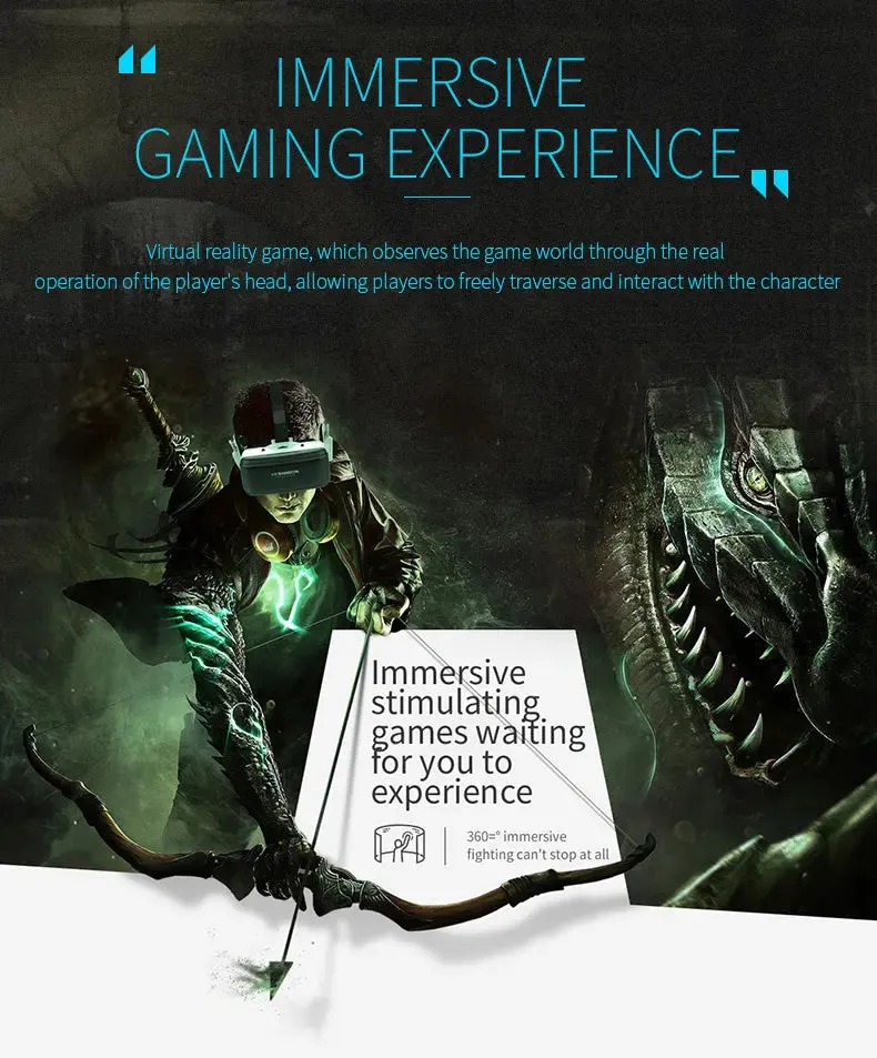 Dragon Magic G6 VR Gaming Stereo 3D Headset -Dragon Magic G6 VR Headset