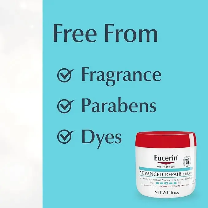 Eucerin Very Dry Skin Advanced Repair Cream 16 oz