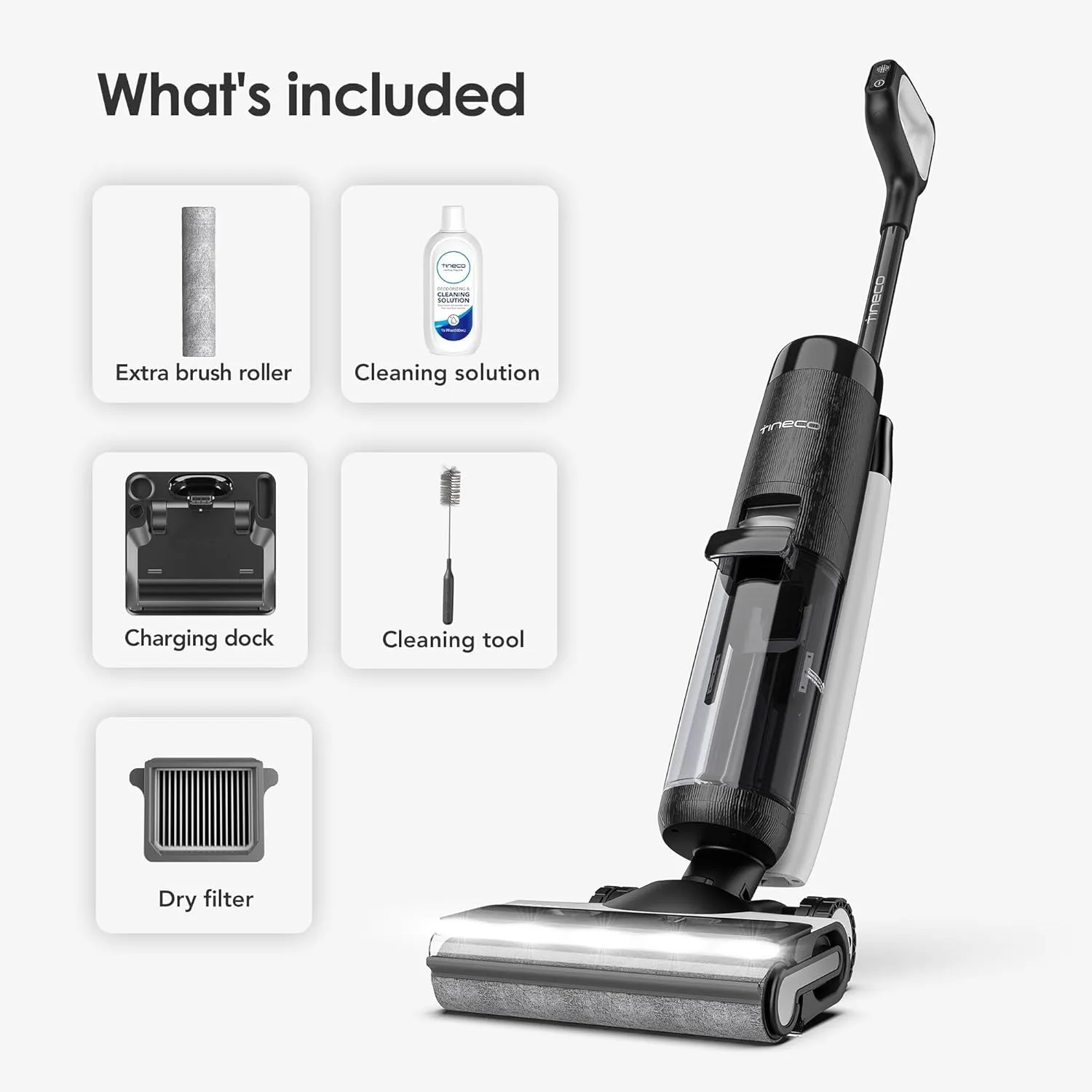 Floor ONE S7 PRO Cordless Wet Dry Vacuum Cleaner, Smart Floor Cleaner Mop for Hard Floors, Long Run Time, Dual-Sided Edge Cleaning,