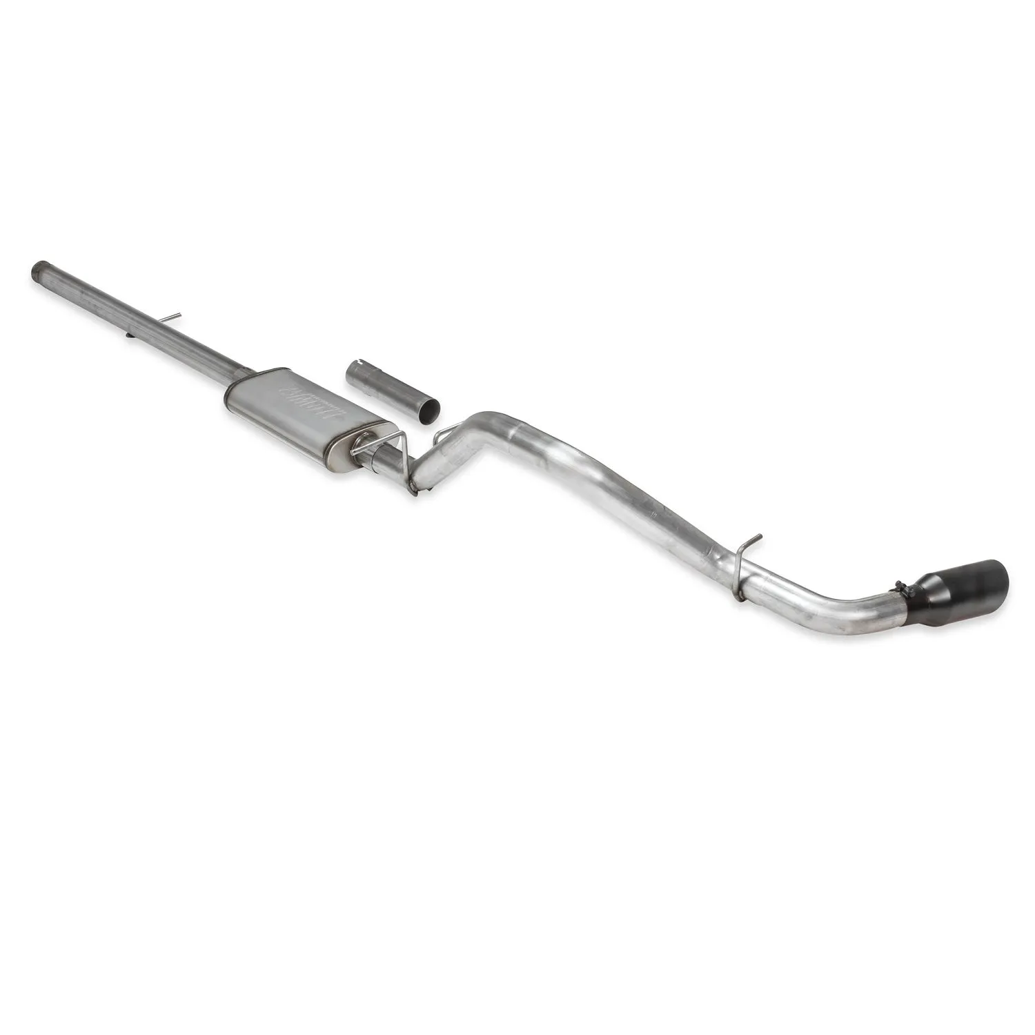 Flowmaster FlowFx Cat-Back Exhaust System - 3 in Diameter - Single Side Exit - 4-1/2 in Black Ceramic Tip - 5.3 L - GM Fullsize Truck 2014-19