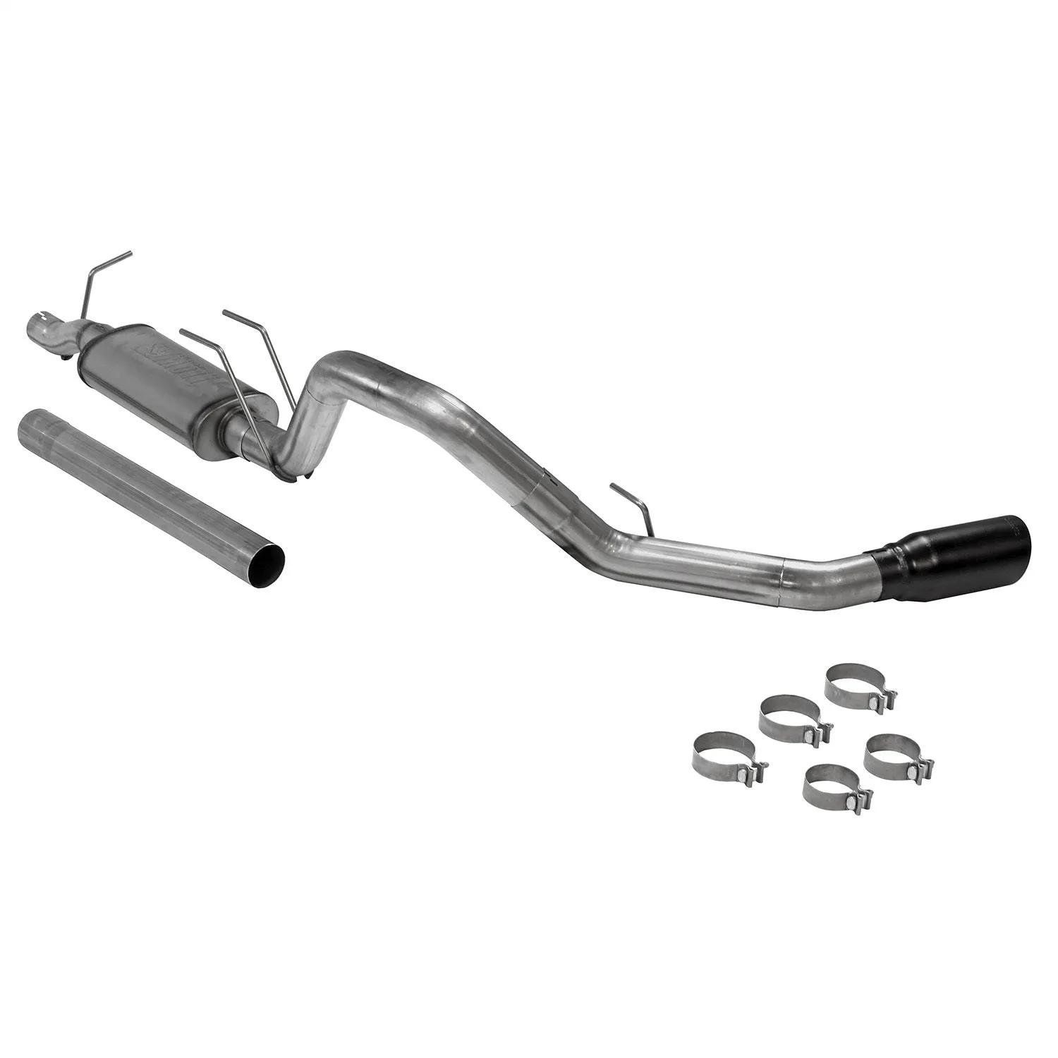 Flowmaster FlowFX Cat-Back Exhaust System - 3.5 in Diameter - Single Side Exit - 5 in Black Ceramic Tip - Stainless - Ford Fullsize Truck 2017-21